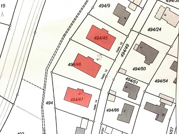 3 erschlossene Baugrundstücke mit Fernblick, Hanglage und Bauvorbescheid für Mehrfamilienhäuser