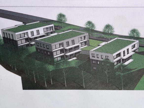 Baugrundstücke in Bestlage, Bauvorbescheid für 3 MFHs mit 18 Wohnungen für 1523qm Wohnfläche